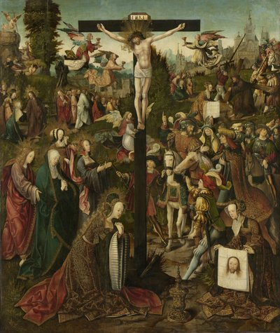 De Kruisiging, c.1507-c.1510 door Jacob Cornelisz van Oostsanen